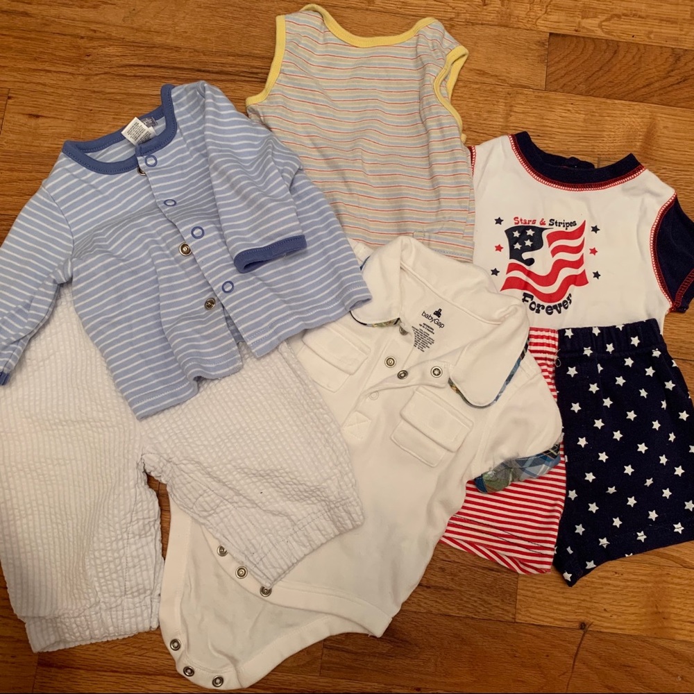Vintage Baby Bundle | 0-3 months 6pc multi brands